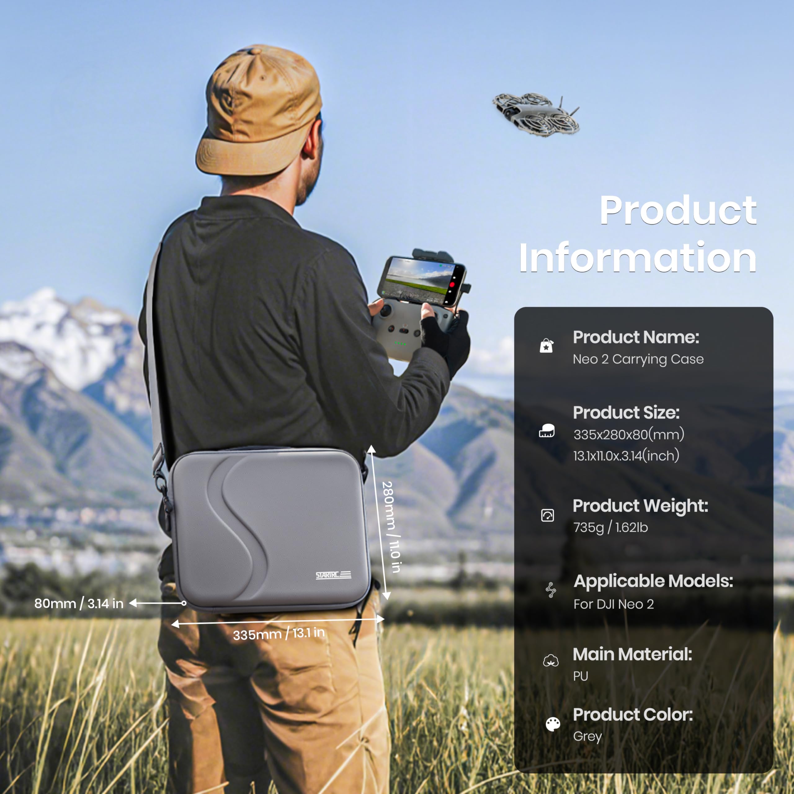 Drone Joystick Cover - Estuche de Transporte para Accesorios DJI