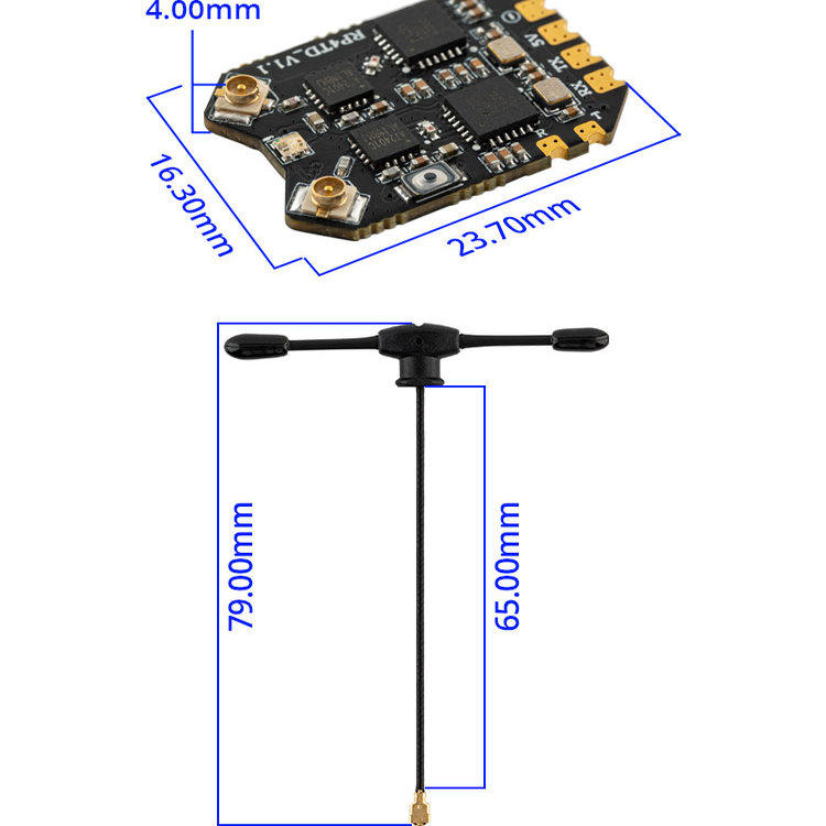 Receptor RadioMaster RP4TD Exp - Drone Control Stick reseña y precio